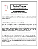 Preview for 9 page of Scientemp 45-01A Operating And Installation Manual