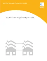 Preview for 1 page of Scientific Atlanta 750 MHz System Amplifier III Types 1 Installation And Operation Manual