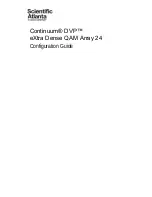 Scientific Atlanta Continuum DVP eXtra Dense QAM Array 24 Configuration Manual preview