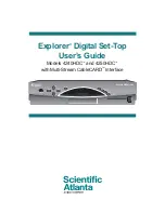 Scientific Atlanta Explorer 4240HDC User Manual предпросмотр