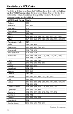 Preview for 20 page of Scientific Atlanta VCR Commander User Manual