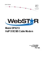 Scientific Atlanta WebSRTAR DPX213 User Manual preview