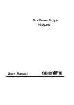 Scientific PSD3203 User Manual preview