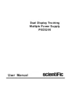 Scientific PSD3205 User Manual preview