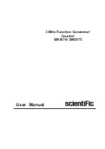 Scientific SM5074 User Manual предпросмотр