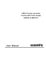 Preview for 1 page of Scientific SM5076 User Manual