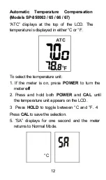 Preview for 12 page of scigiene SP-850062 Manual