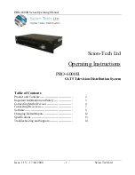 Scion-Tech PRO-6000B Series Operating Instructions Manual preview