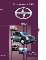 Scion 2004 xA Pocket Reference Manual preview