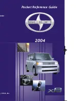 Scion 2004 xB Pocket Reference Manual preview