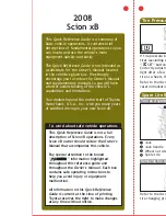 Preview for 2 page of Scion 2008 xB Quick Reference Manual