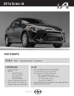 Preview for 4 page of Scion 2016 iA Manual