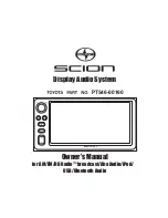 Scion PT546-00160 Owner'S Manual preview