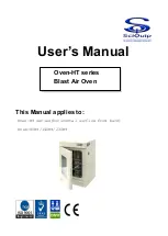 SciQuip Oven-140HT User Manual preview