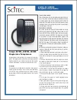 Preview for 1 page of Scitec Avaya AV100 User Manual