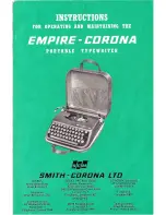 Предварительный просмотр 1 страницы SCM Empire-Corona Instructions Manual