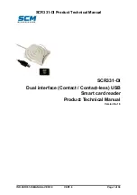 SCM SCR331-DI Technical Manual preview