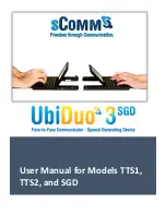 Preview for 1 page of sComm TTS1 User Manual