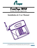 scope DataPage Mark 2 Installation & User Manual preview