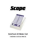 scope DataTrack 20 Installation And User Manual предпросмотр