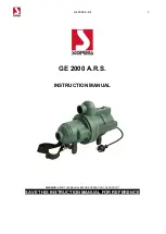 SCOPREGA GE 2000 A.R.S. Instruction Manual preview