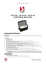 Предварительный просмотр 1 страницы SCOPREGA GE 25 SL Instruction Manual