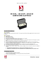 Предварительный просмотр 5 страницы SCOPREGA GE 25 SL Instruction Manual