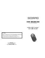 Scorpio OEM-500i Installation Manual And User'S Manual preview