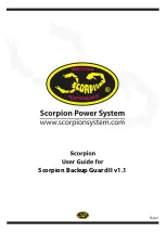 Scorpion Power System Scorpion Backup Guard II User Manual preview