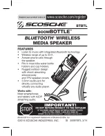 Scosche boombottle btbtl Manual preview