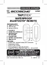 Scosche BTRP TAPSTICK Manual предпросмотр