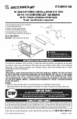 Scosche ITCGM01AB Installation Manual предпросмотр