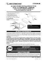 Scosche ITCGM01B Installation Manual предпросмотр