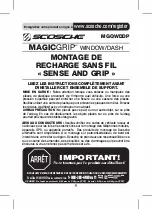 Предварительный просмотр 9 страницы Scosche MAGIC GRIP MGQWDDP Instructions Manual