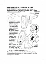 Предварительный просмотр 7 страницы Scosche MAGICMOUNT CHARGE Manual