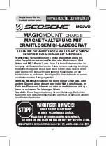 Предварительный просмотр 31 страницы Scosche MAGICMOUNT CHARGE Manual