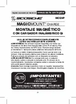 Предварительный просмотр 21 страницы Scosche MAGICMOUNT MCQVP Manual