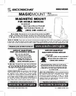 Scosche MAGICMOUNT PRO MM2WDSR Manual preview