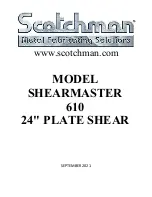 Preview for 2 page of Scotchman SHEARMASTER 610 Manual