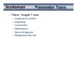 Preview for 3 page of Scotsman AFE325 Technical Training Manual