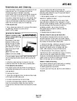 Preview for 13 page of Scotsman AFE400 User Manual