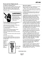 Preview for 21 page of Scotsman AFE400 User Manual