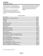 Scotsman AFE424 Manual предпросмотр