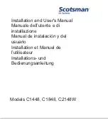 Scotsman Air and Water Cooled C1448 Installation And User Manual предпросмотр