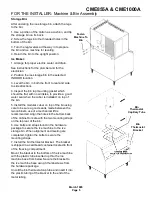 Предварительный просмотр 5 страницы Scotsman CME1000A User Manual