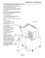 Предварительный просмотр 9 страницы Scotsman CME1000A User Manual