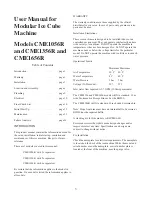 Preview for 3 page of Scotsman CME1056R User Manual