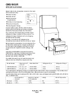 Предварительный просмотр 2 страницы Scotsman CMS1002R User Manual