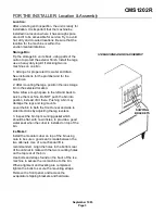 Предварительный просмотр 3 страницы Scotsman CMS1202R Service Manual