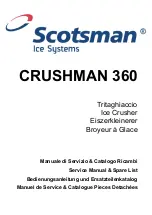 Scotsman CRUSHMAN 360 Service Manual And Spare Parts List preview